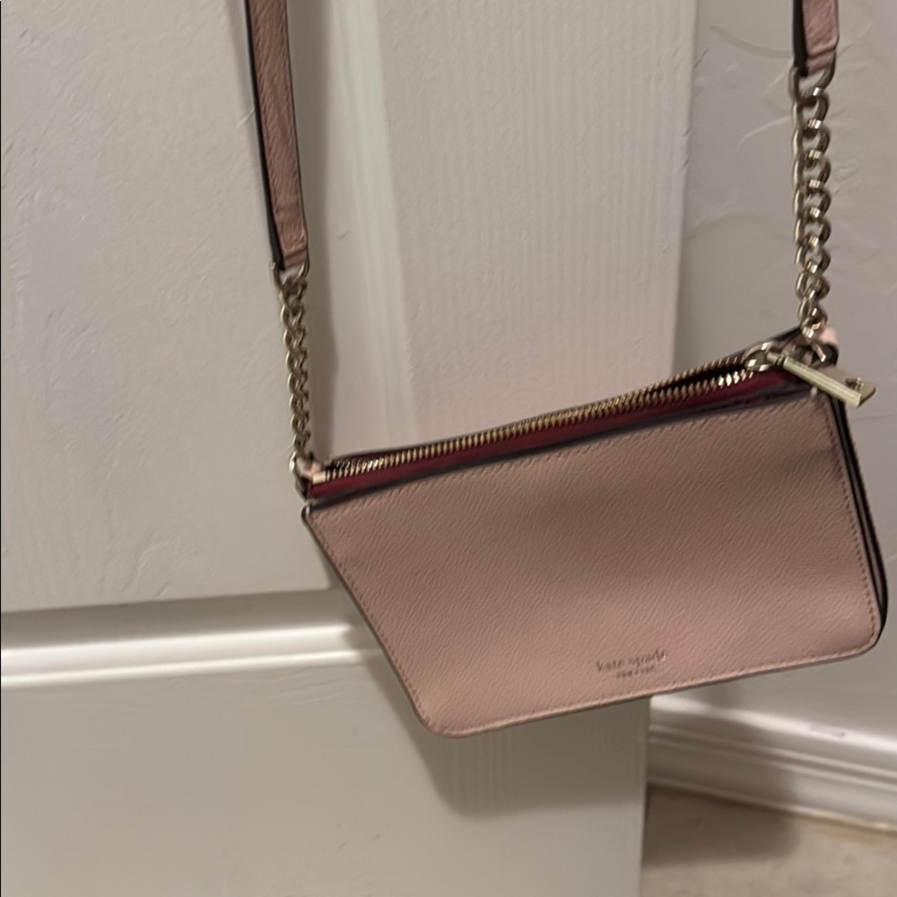 Kate Spade Pink Crossbody Bag with Chain Strap
